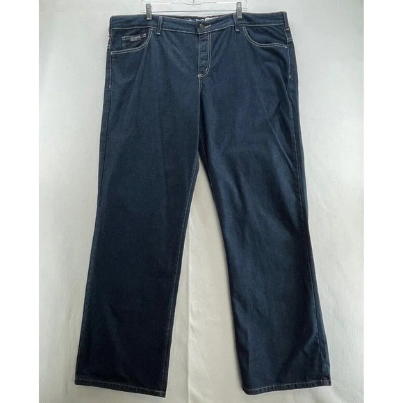 LAPCO FR Jeans Womens Size 24-Tall Fire Resistant Straight Leg Dark Washed Blue - Picture 1 of 11